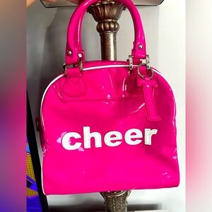 Trumpette Hot Pink Patent 'cheer' Dome Satchel